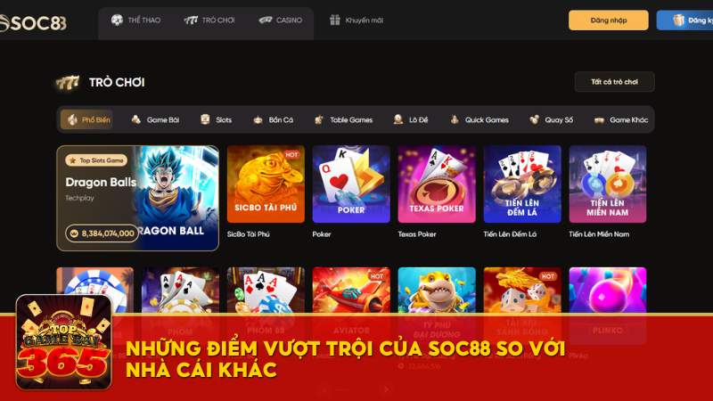 Những điểm vượt trội của SOC88