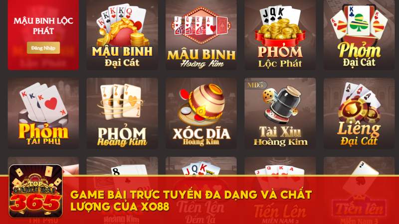 Game bài trực tuyến XO88