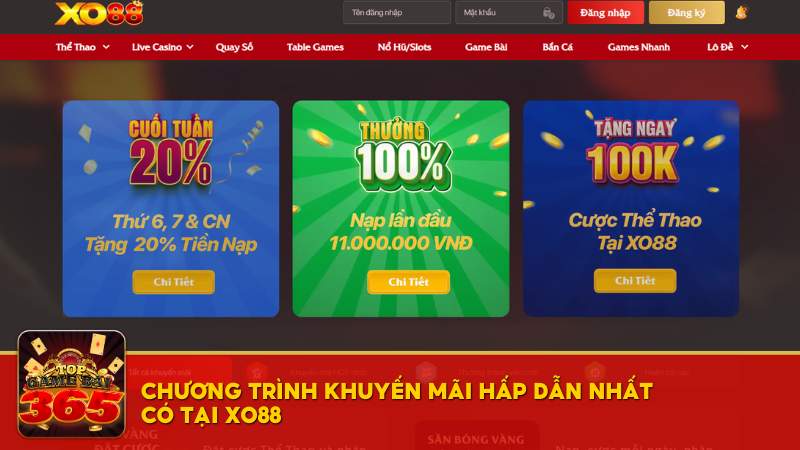 Chương trình khuyến mãi XO88