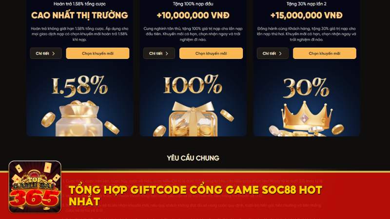 SOC88 Giftcode tân thủ