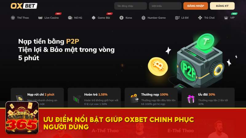 Đánh giá ưu điểm nổ hũ OXBET