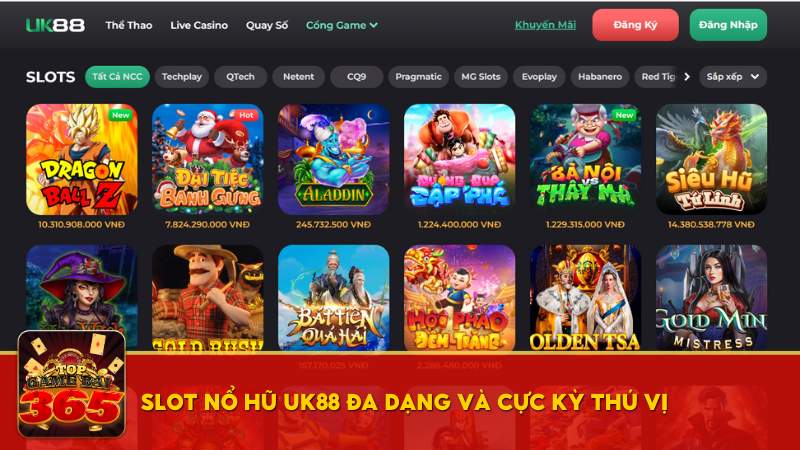 Slot nổ hũ UK88