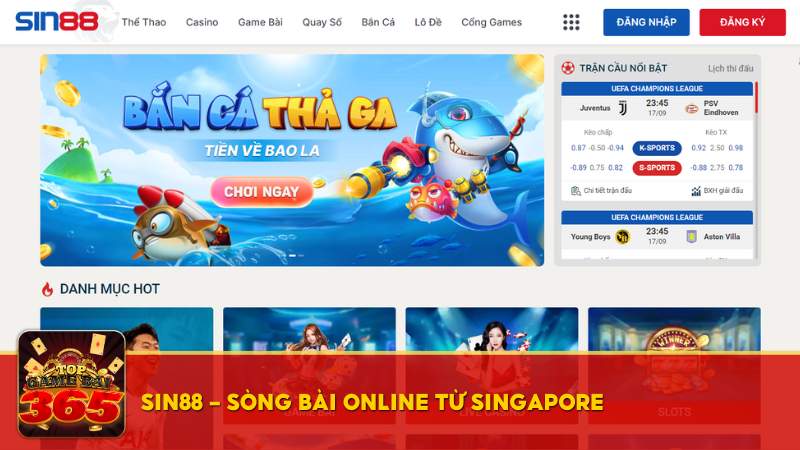Trang chủ 13 sòng game bài online Sin88