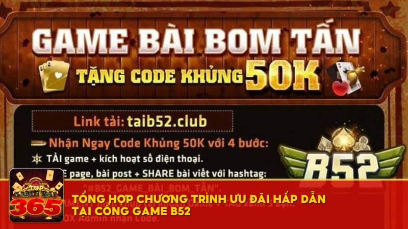 chương trình khuyến mãi game B52