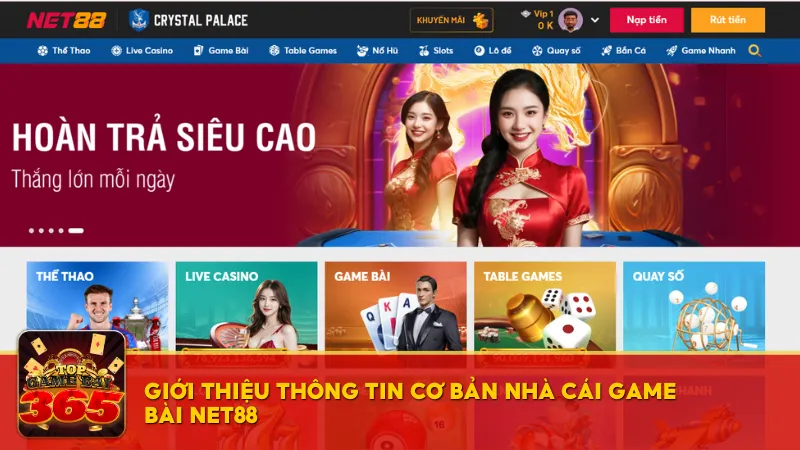 Giới thiệu thông tin cơ bản nhà cái game bài Net88