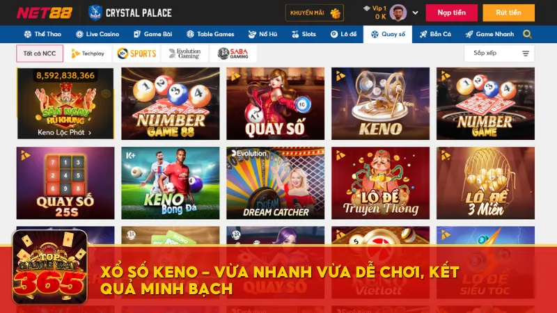 Xổ số Keno – Vừa nhanh vừa dễ chơi, kết quả minh bạch